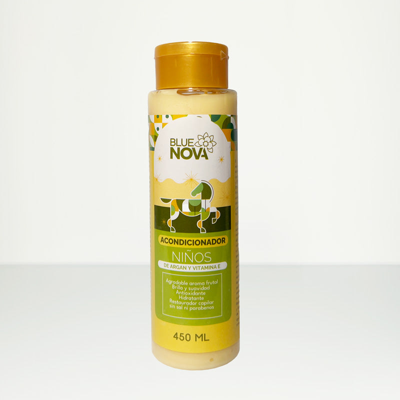 Acondicionador Infantil de Argán + Vitamina E – Desenreda, Fortalece y Deja un Brillo Natural