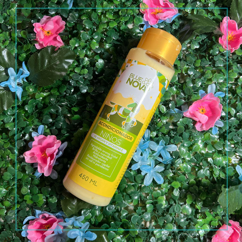 Acondicionador Infantil de Argán + Vitamina E – Desenreda, Fortalece y Deja un Brillo Natural