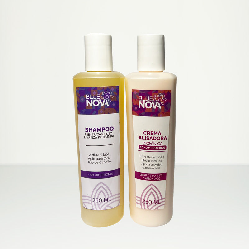 Kit x 2 Shampoo Pretratamiento + Crema Alisadora 250 ML