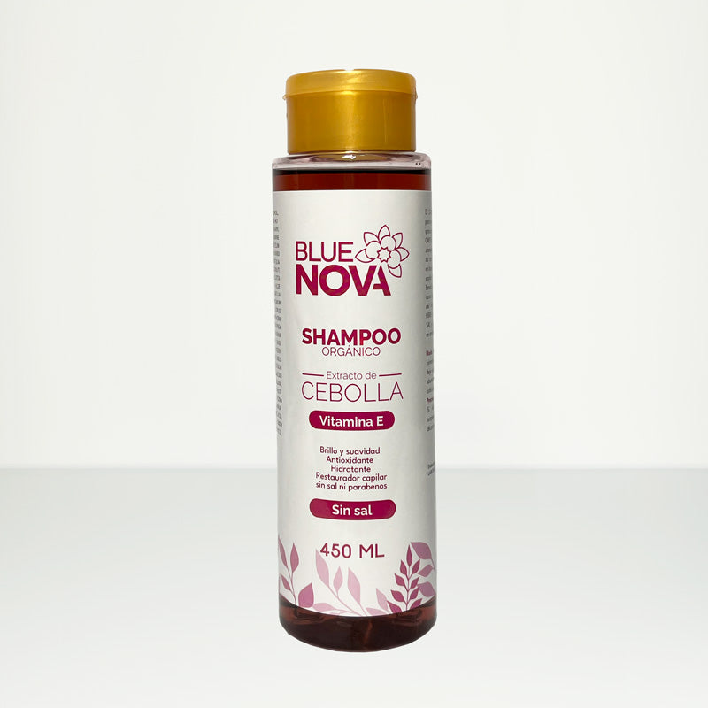 Shampoo de Cebolla + Vitamina E – Crecimiento Acelerado y Fortalecimiento Desde la Raíz