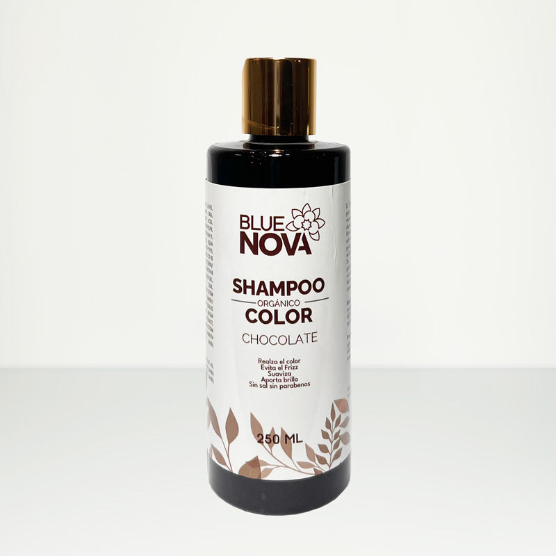 Shampoo Color Chocolate/Negro – Color Natural, Sin Tintes Agresivos, con Brillo y Cuidado Orgánico